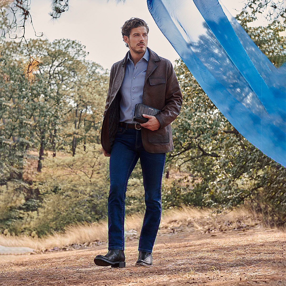 Saco Para Caballero En Piel Genuina.