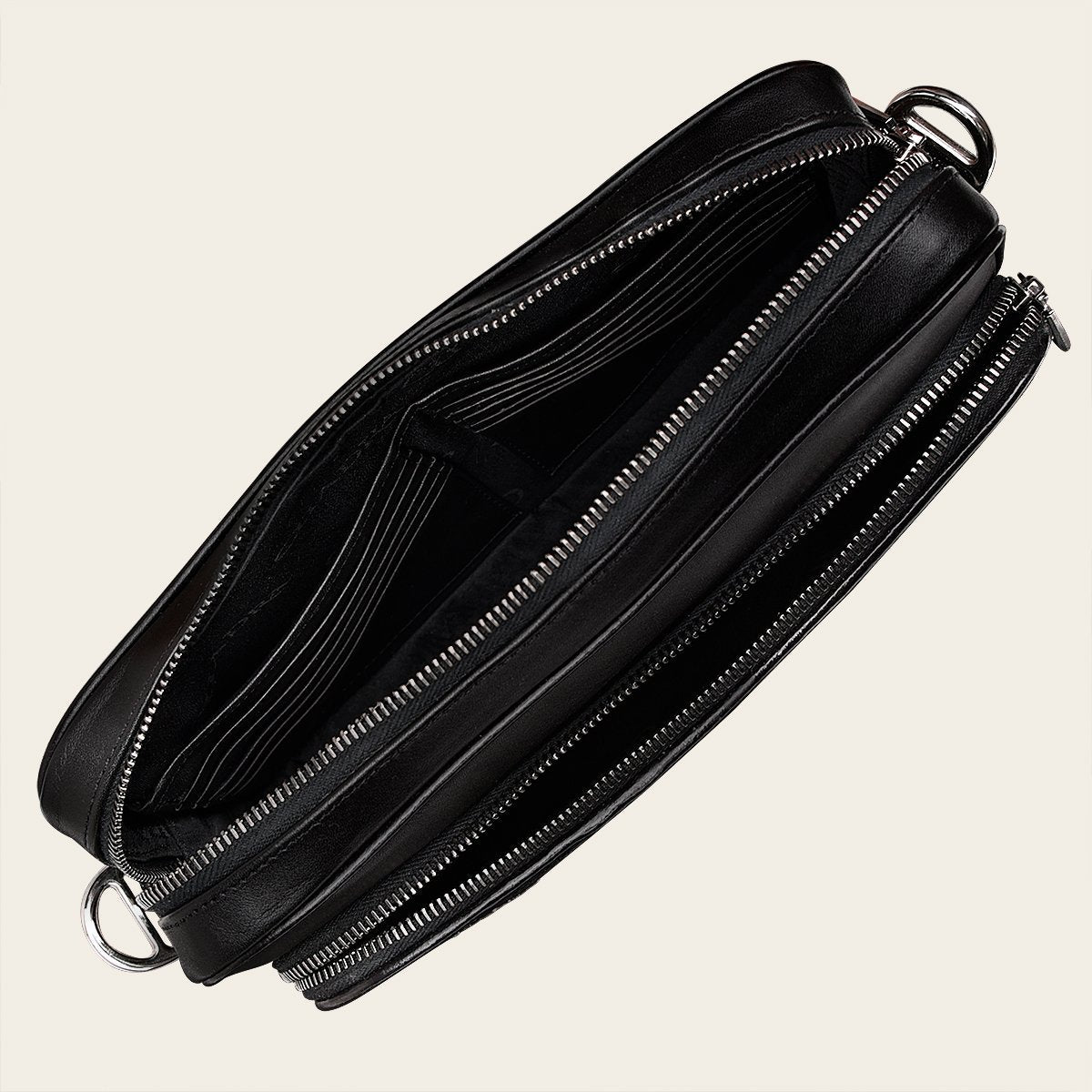 Bandolera en piel genuina de mantarraya