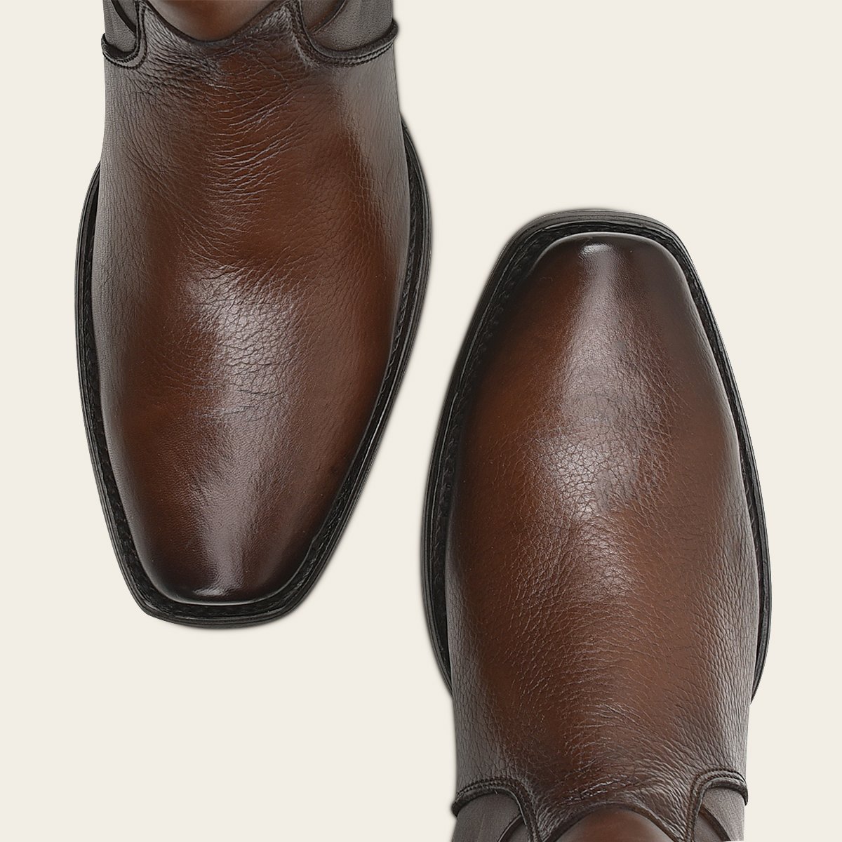 Botín de piel para caballero