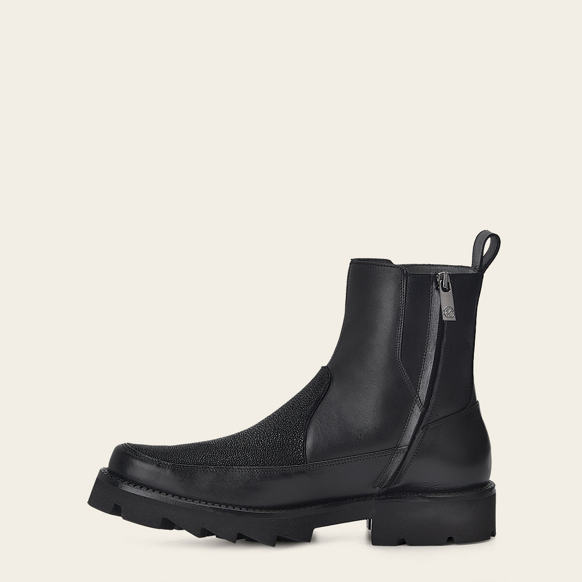 Botín en piel Genuina de Mantarraya