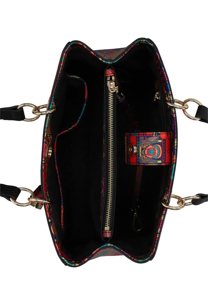 Bolsa Kaxan Saffiano Diosas Mexicas Morado