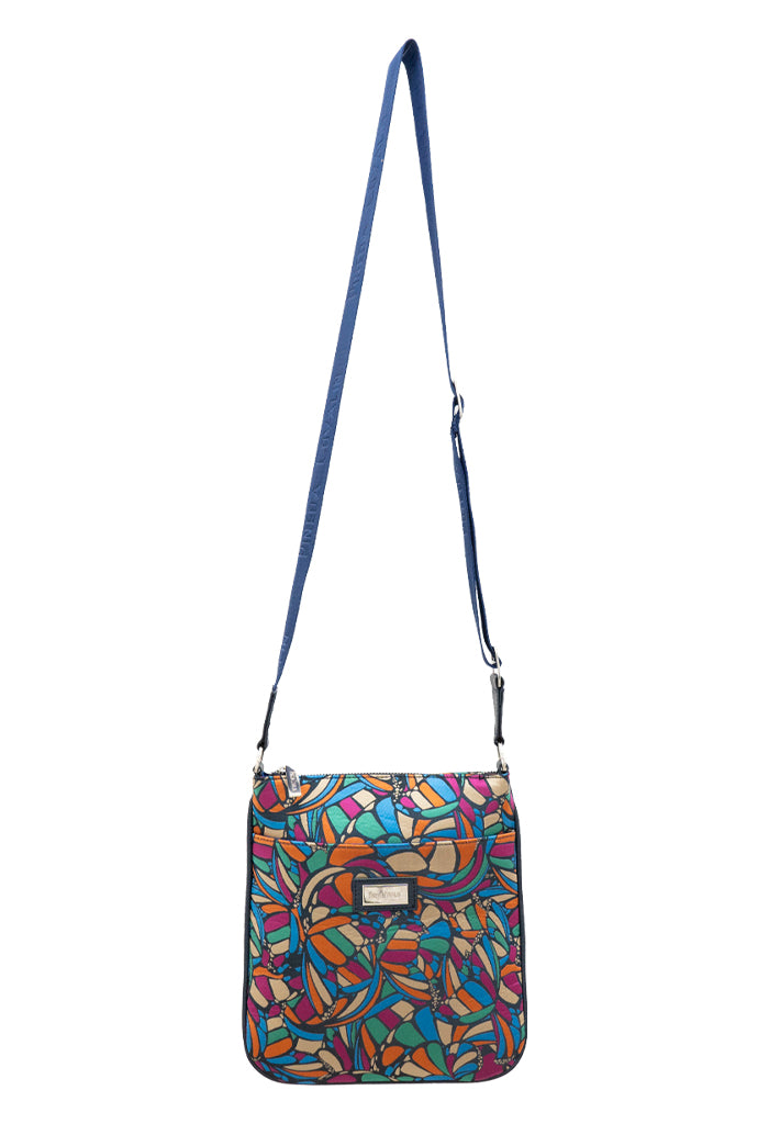 Bolsa Xiki Marino Mariposa Abstracta Marino