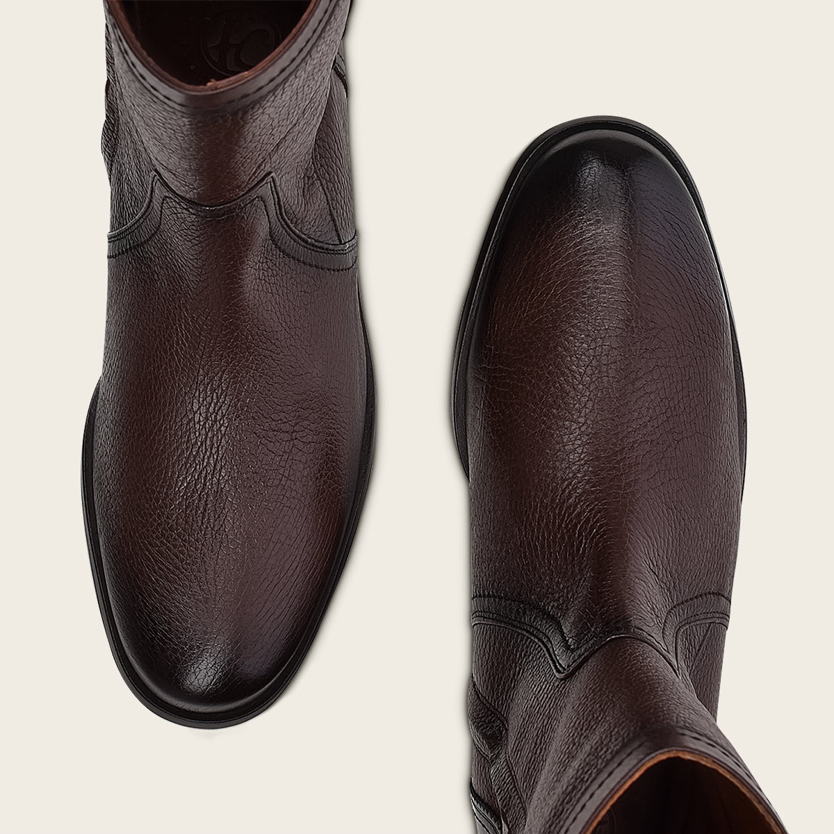 Bota para caballero en piel genuina de venado