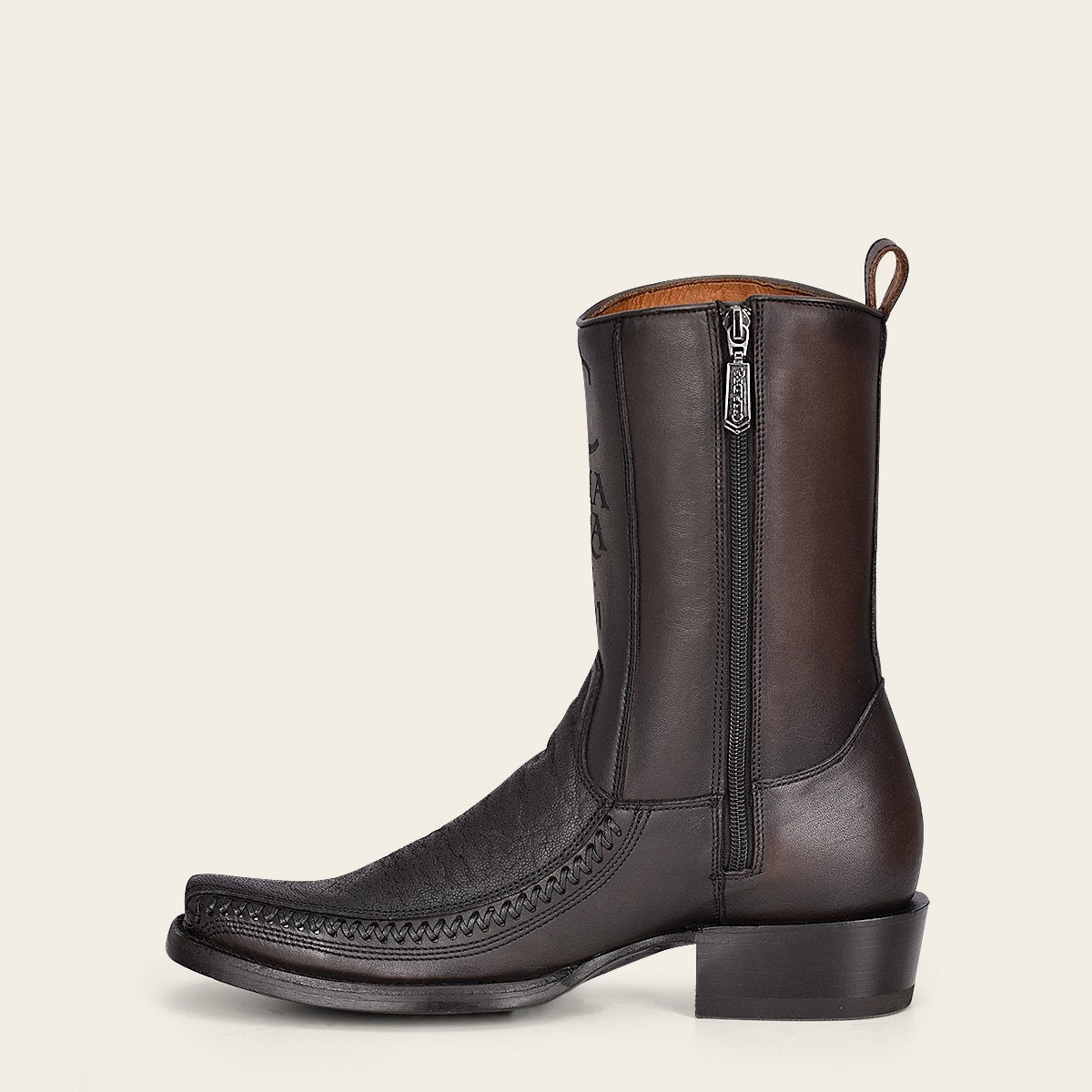 Bota en piel genuina de elefante.