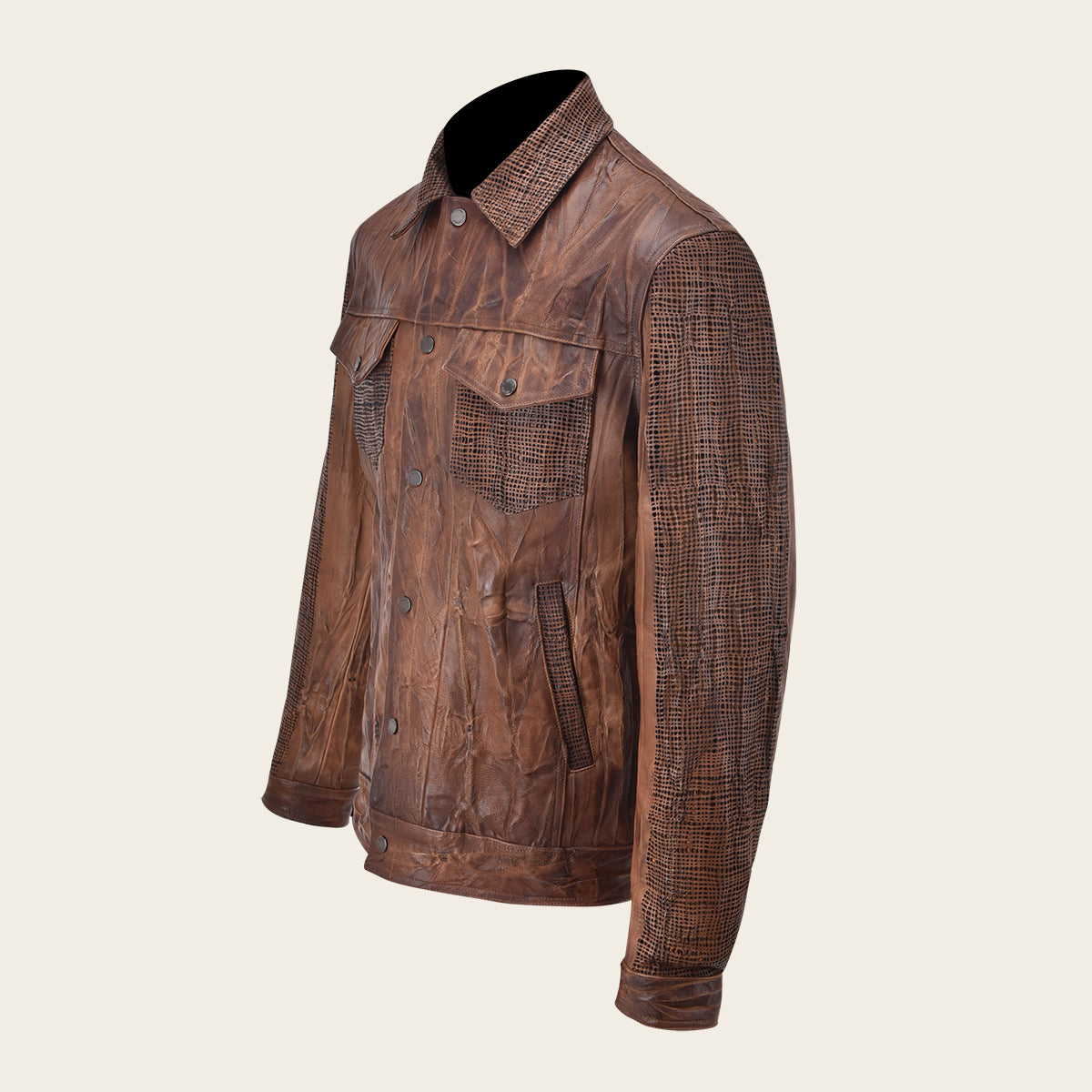 Chamarra En Piel Genuina De Ovino