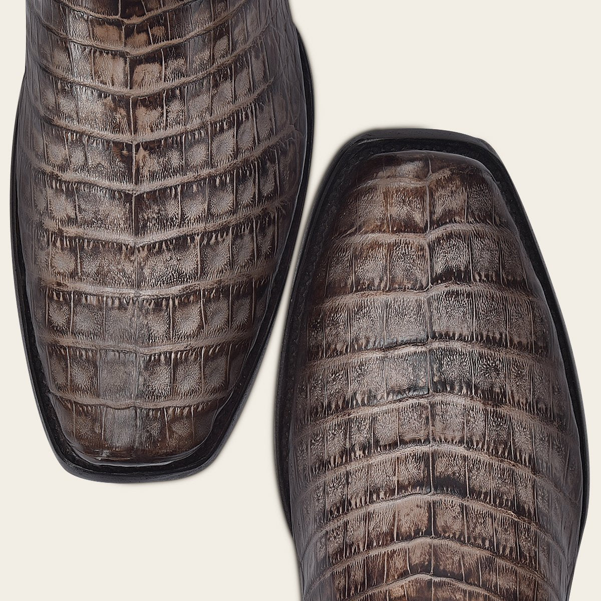 Bota vaquera en piel de fuscus.