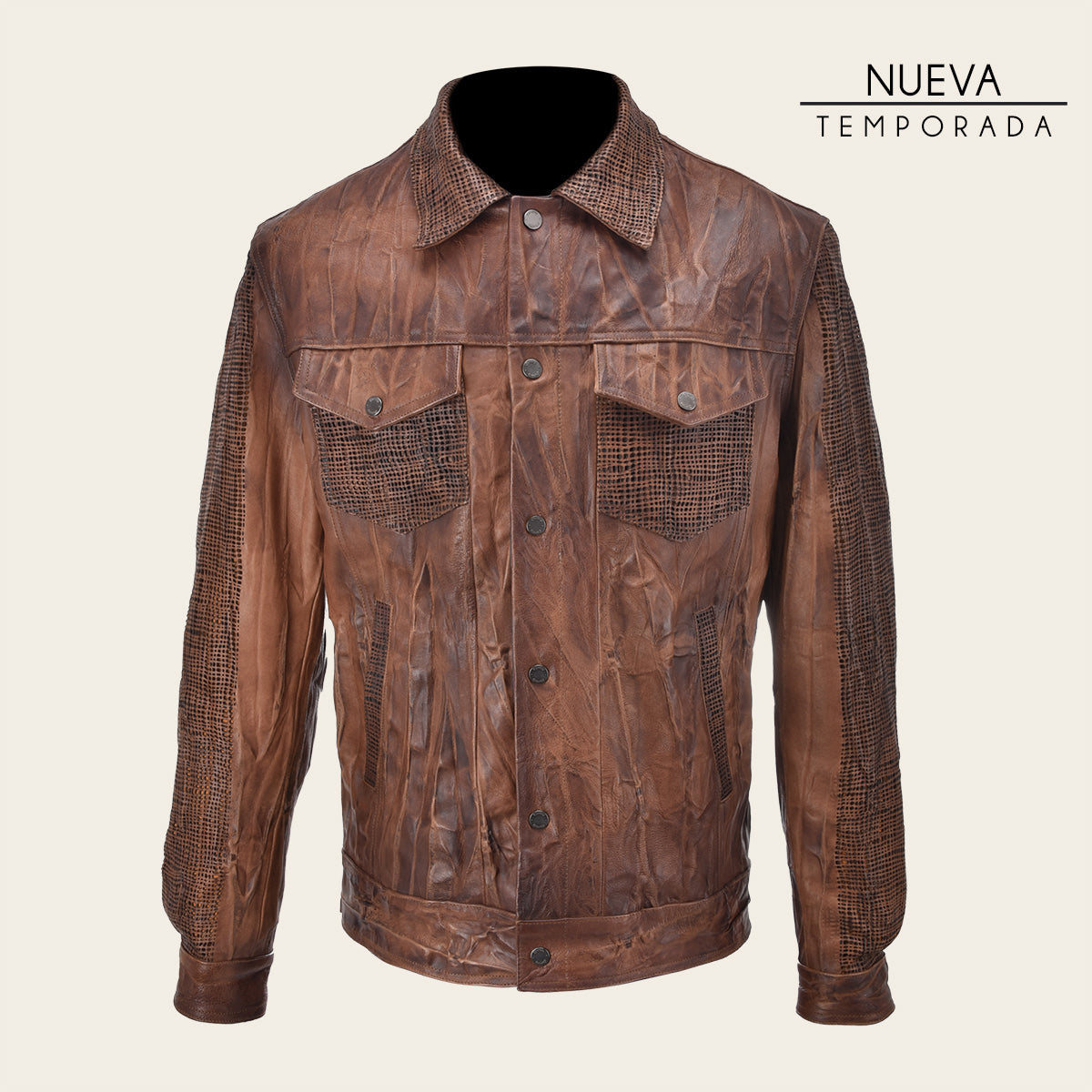 Chamarra En Piel Genuina De Ovino