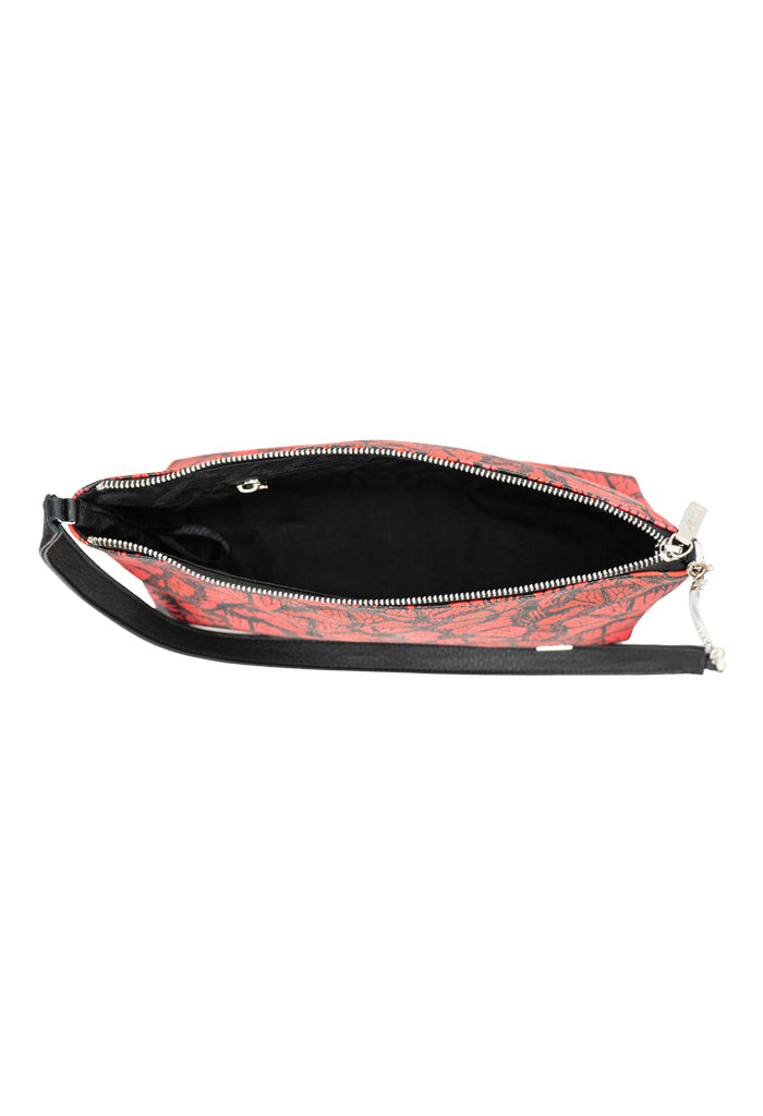 Bolsa Tsaas con Cadena Mariposa Monarca Rojo