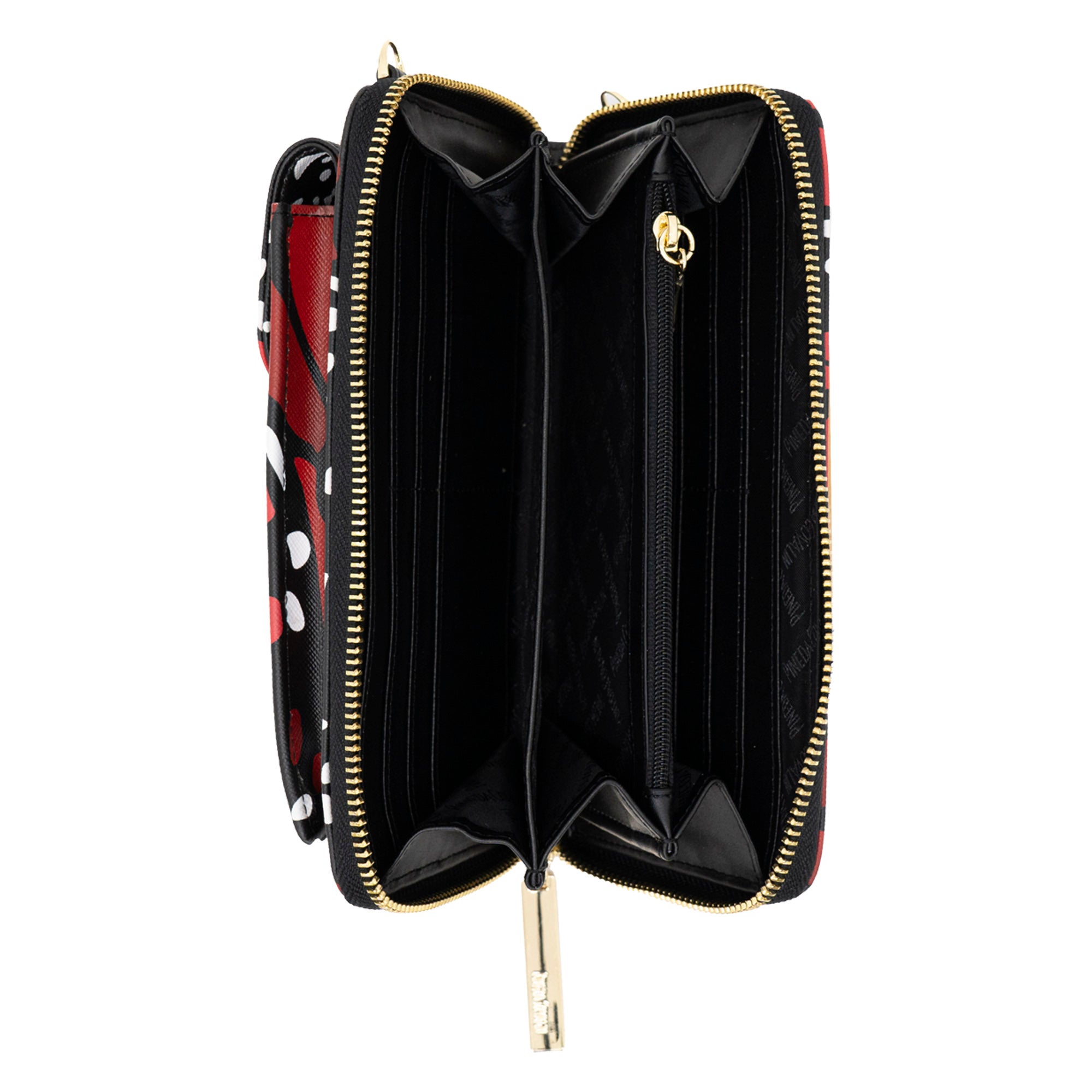 Porta Celular Peek Saffiano Mariposa Macro Rojo Brillante