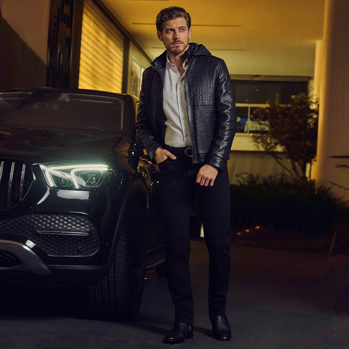 Chamarra Para Caballero En Piel Genuina