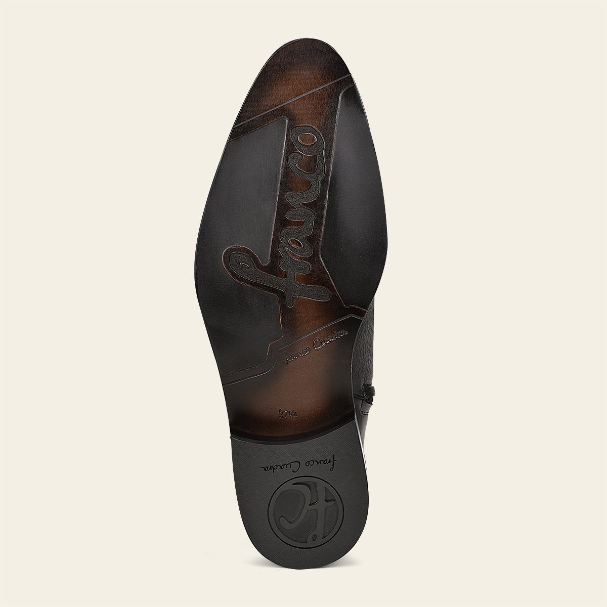 Bota en piel genuina de venado.