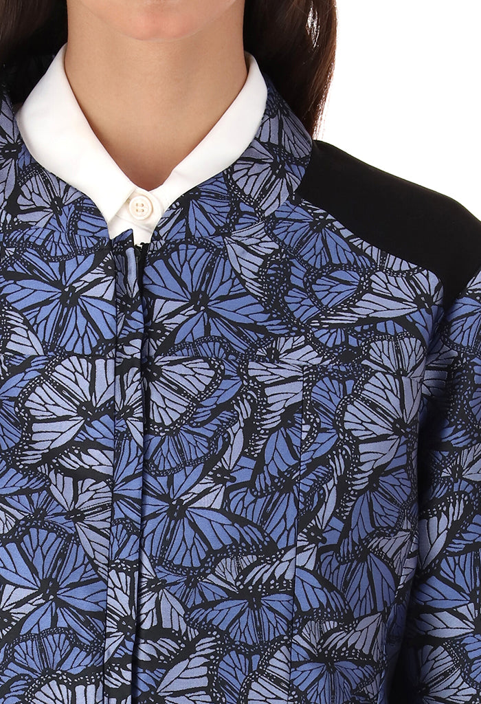 Chamarra Aak Mariposa-22 Azul/Lila