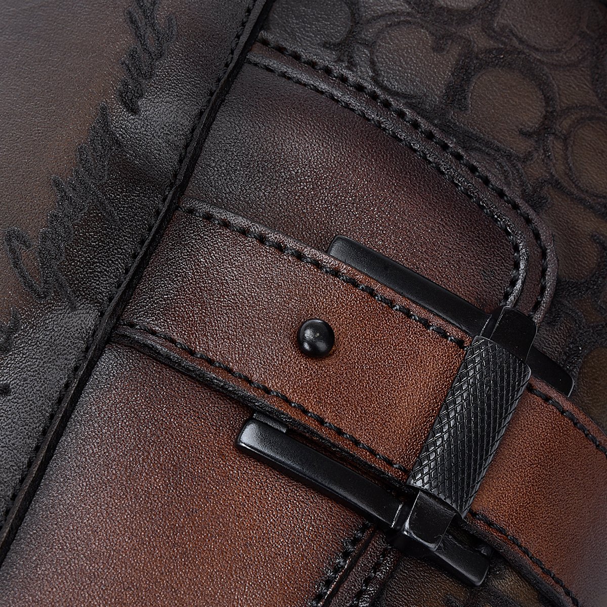 Bota en piel genuina de lizard.