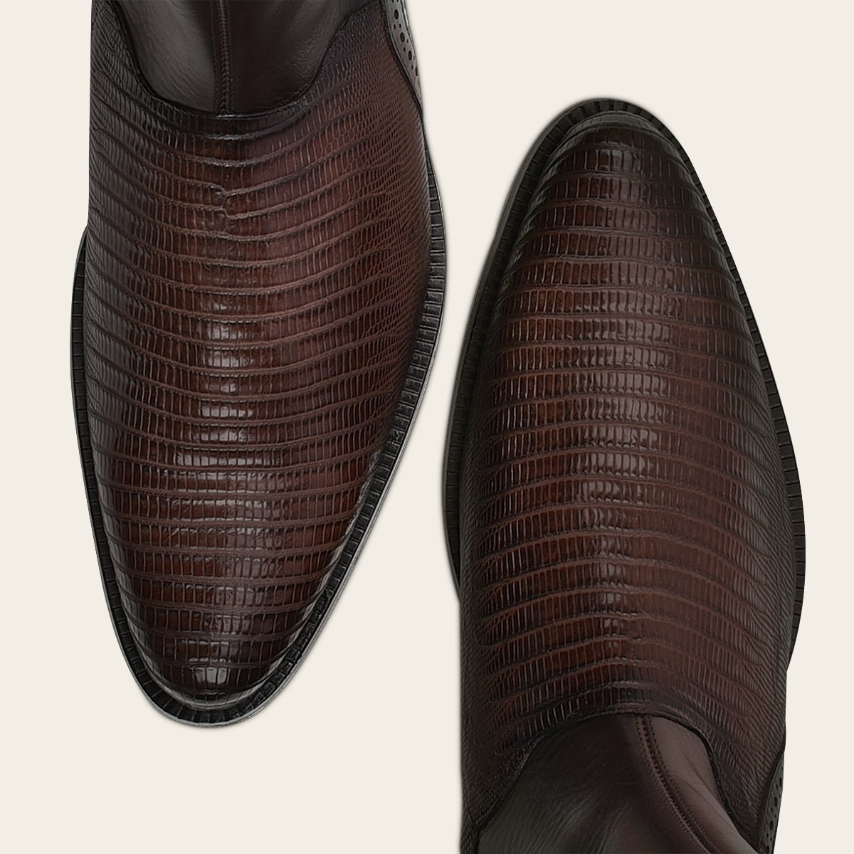 Bota de vestir en piel genuina de lizard.