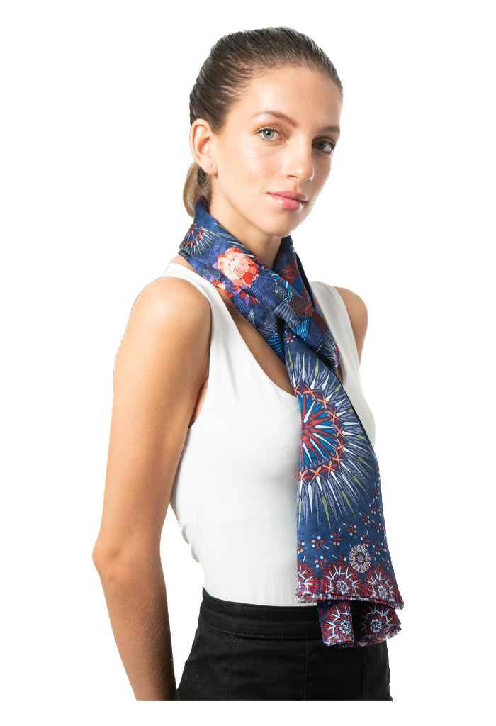 Bufanda Doble Vista Colibr��