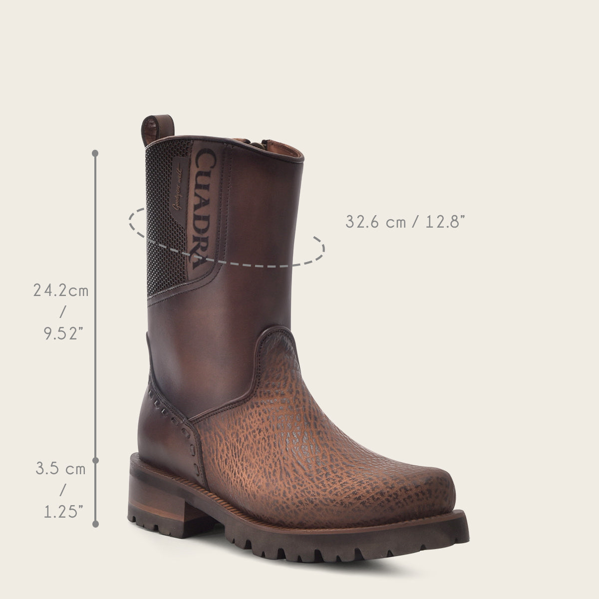 Bota en Piel Genuina de Tiburón.