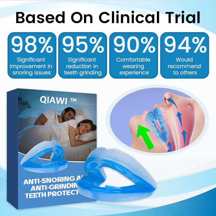 🌙 SLEEP PEACEFULLY, STRONG TEETH! 🦷 QIAWI™ Anti-snoring & anti-grinding mouthguard