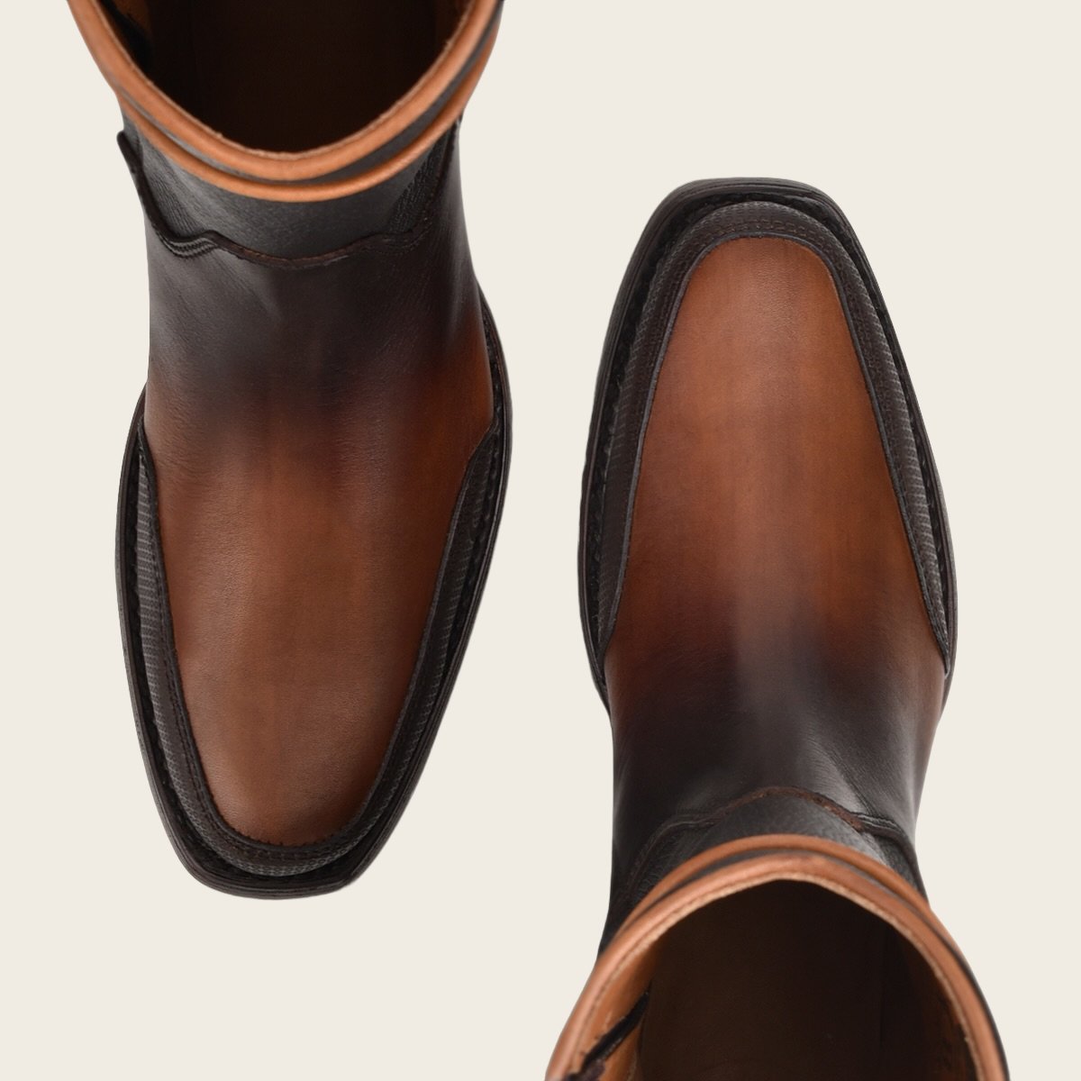 Bota de piel genuina para caballero