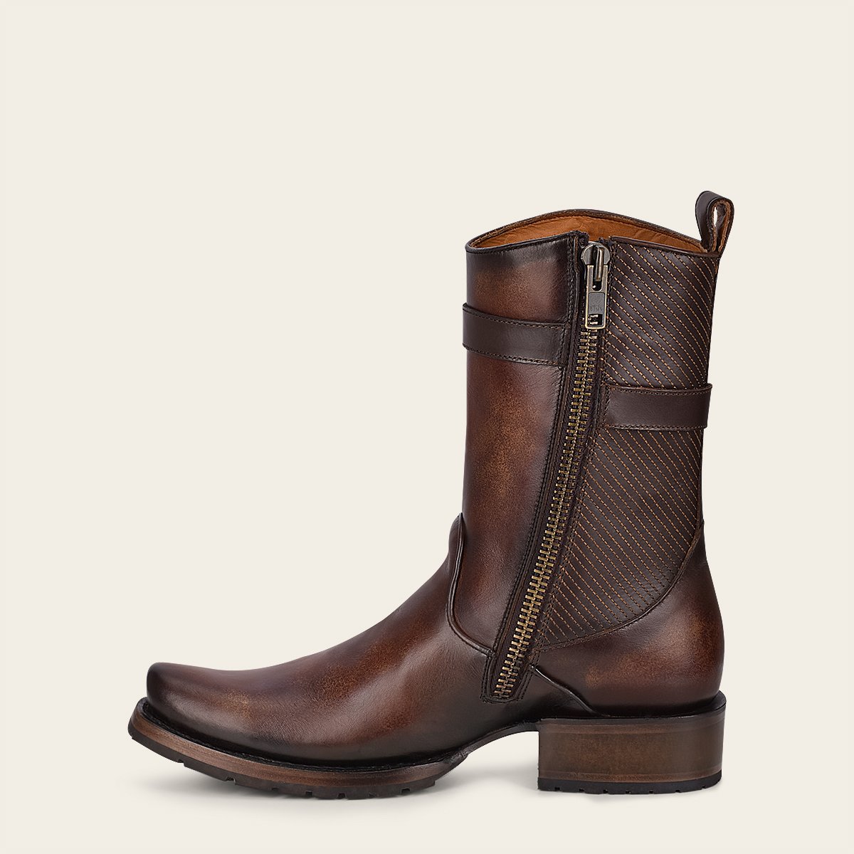 Bota urbana para caballero en piel genuina