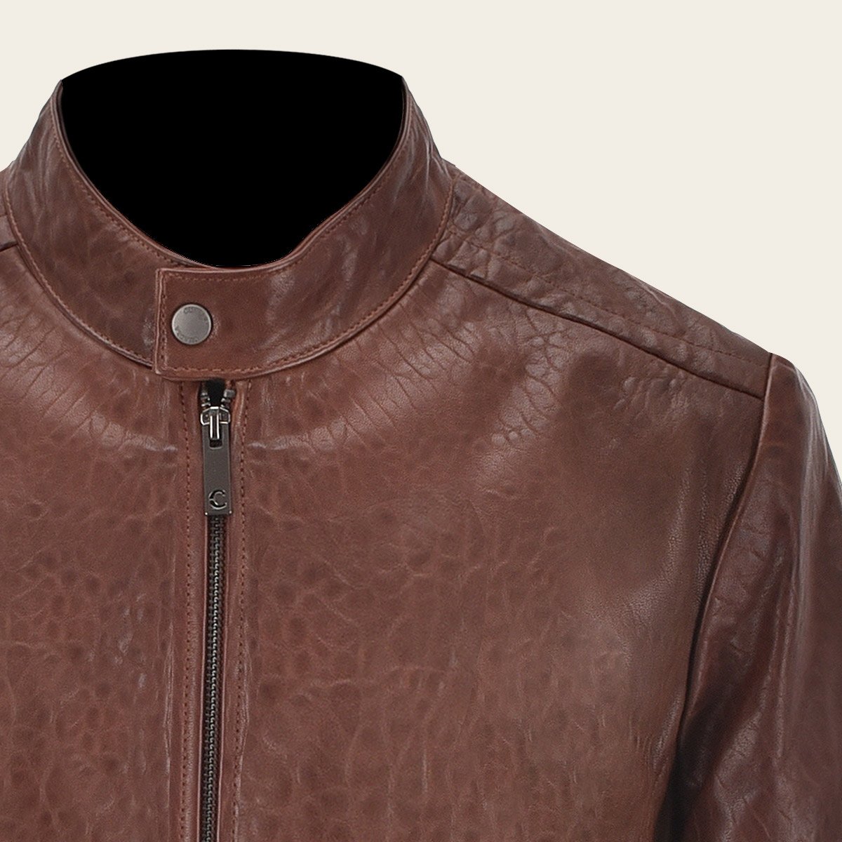 Chamarra Para Caballero En Piel Genuina.