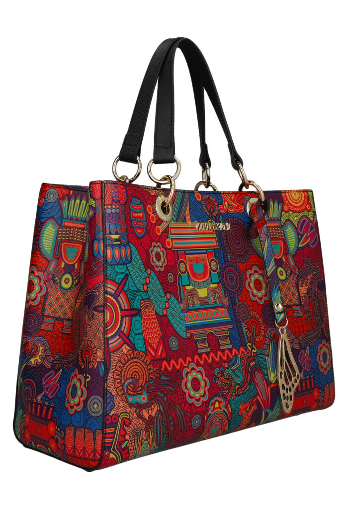 Bolsa Kaxan Saffiano Diosas Mexicas Morado