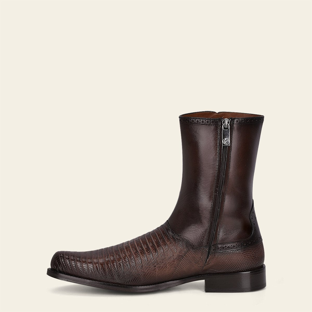 Bota de vestir en piel genuina de lizard.