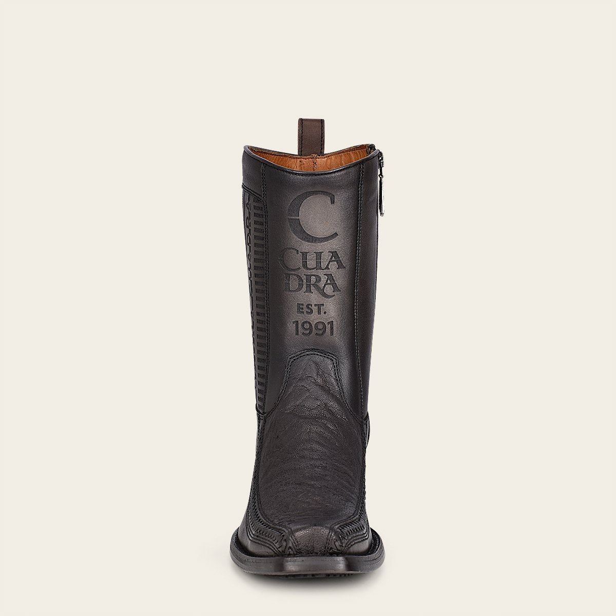 Bota en piel genuina de elefante.