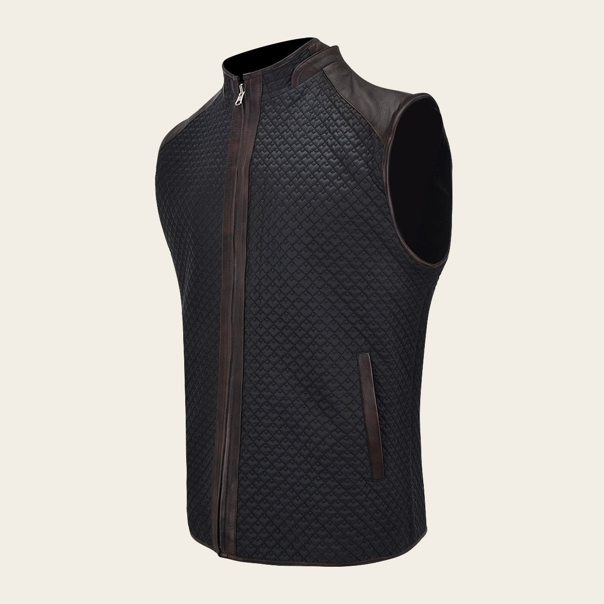 Chaleco Doble Vista En Piel Genuina.