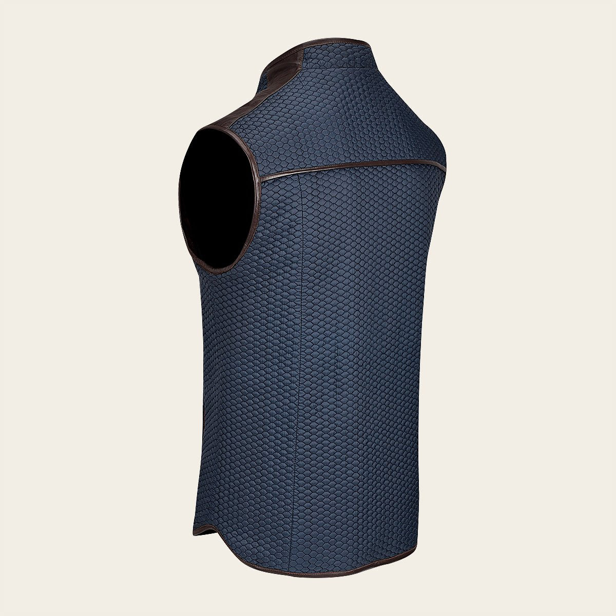 Chaleco Doble Vista En Piel Genuina.