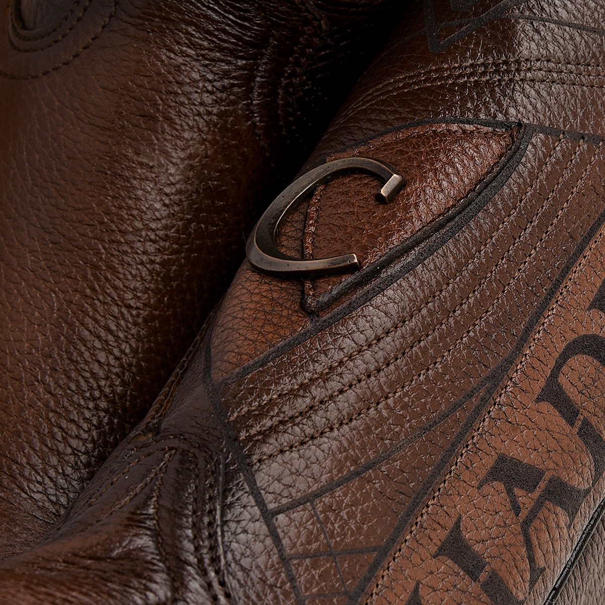 Bota vaquera en piel genuina de venado.