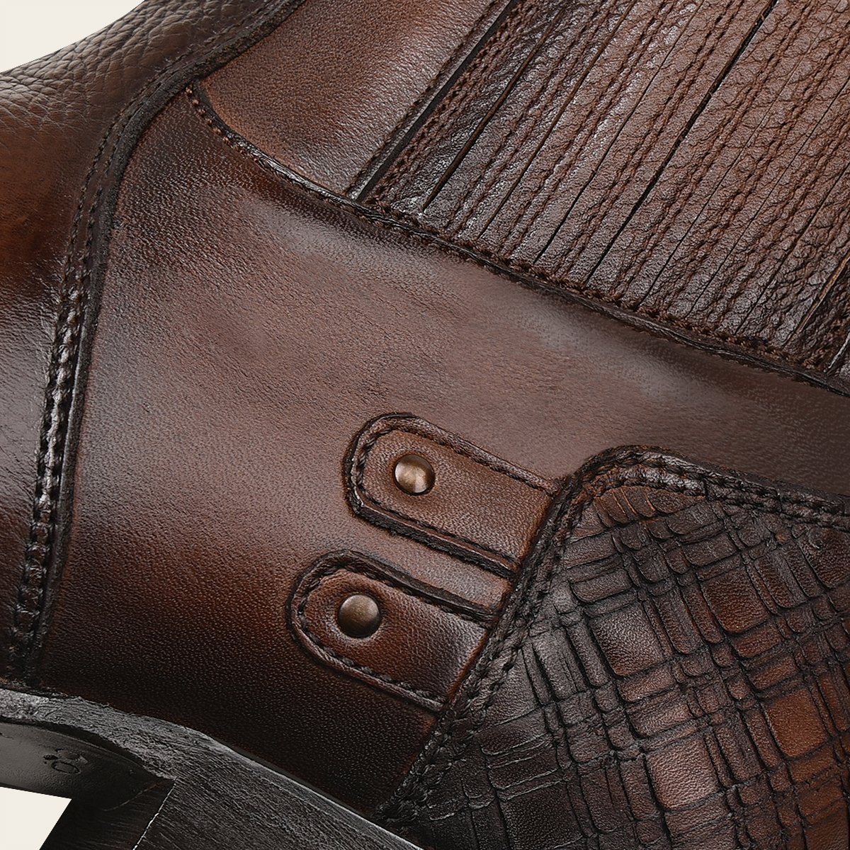 Botín de piel para caballero