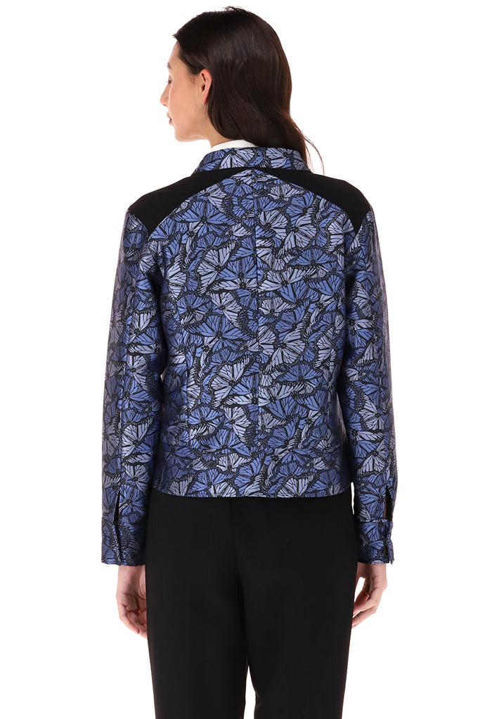 Chamarra Aak Mariposa-22 Azul/Lila