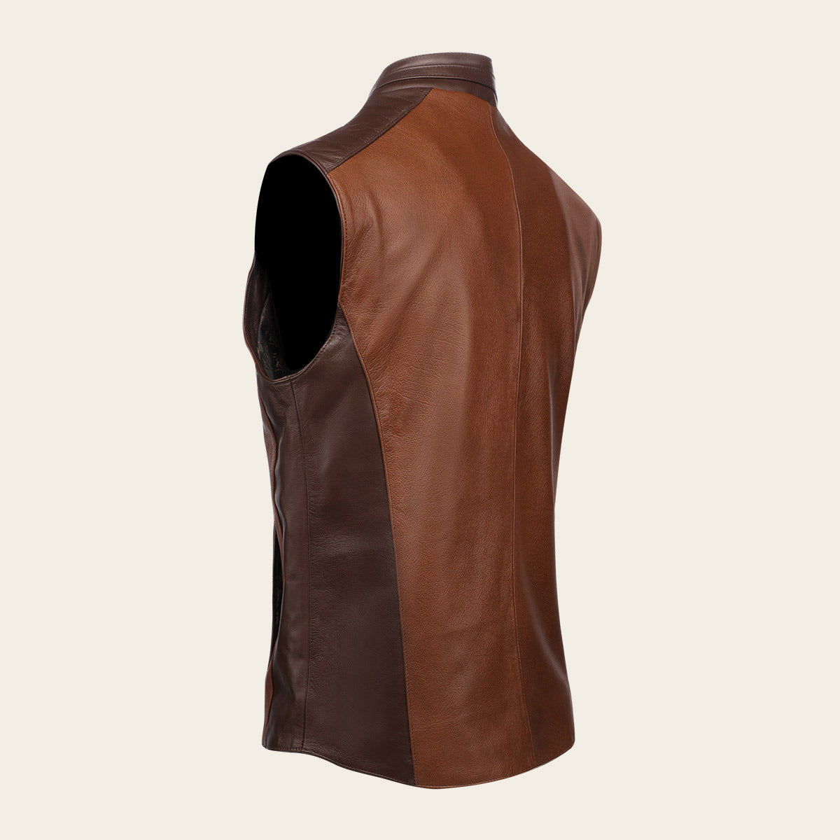 Chaleco En Piel Genuina De Ovino.