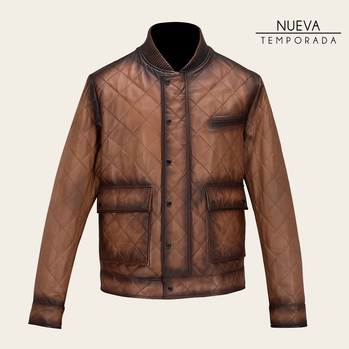 Chamarra Para Caballero En Piel Genuina.