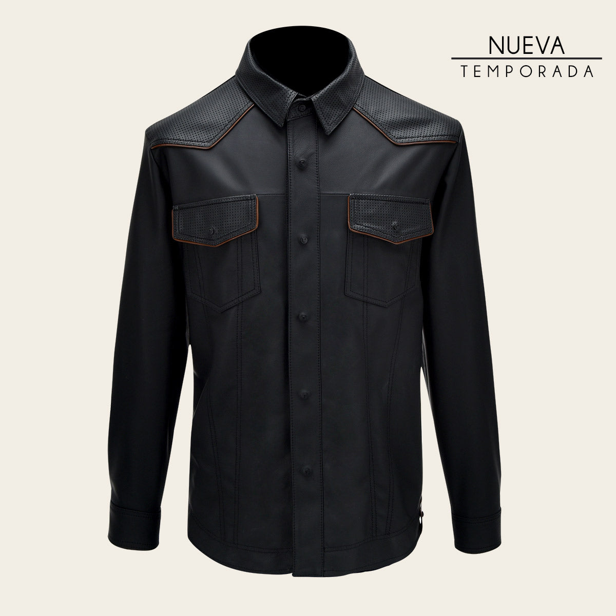 Camisola En Piel Genuina De Ovino