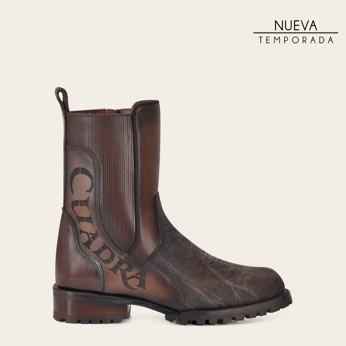 Bota en Piel Genuina de Elefante.