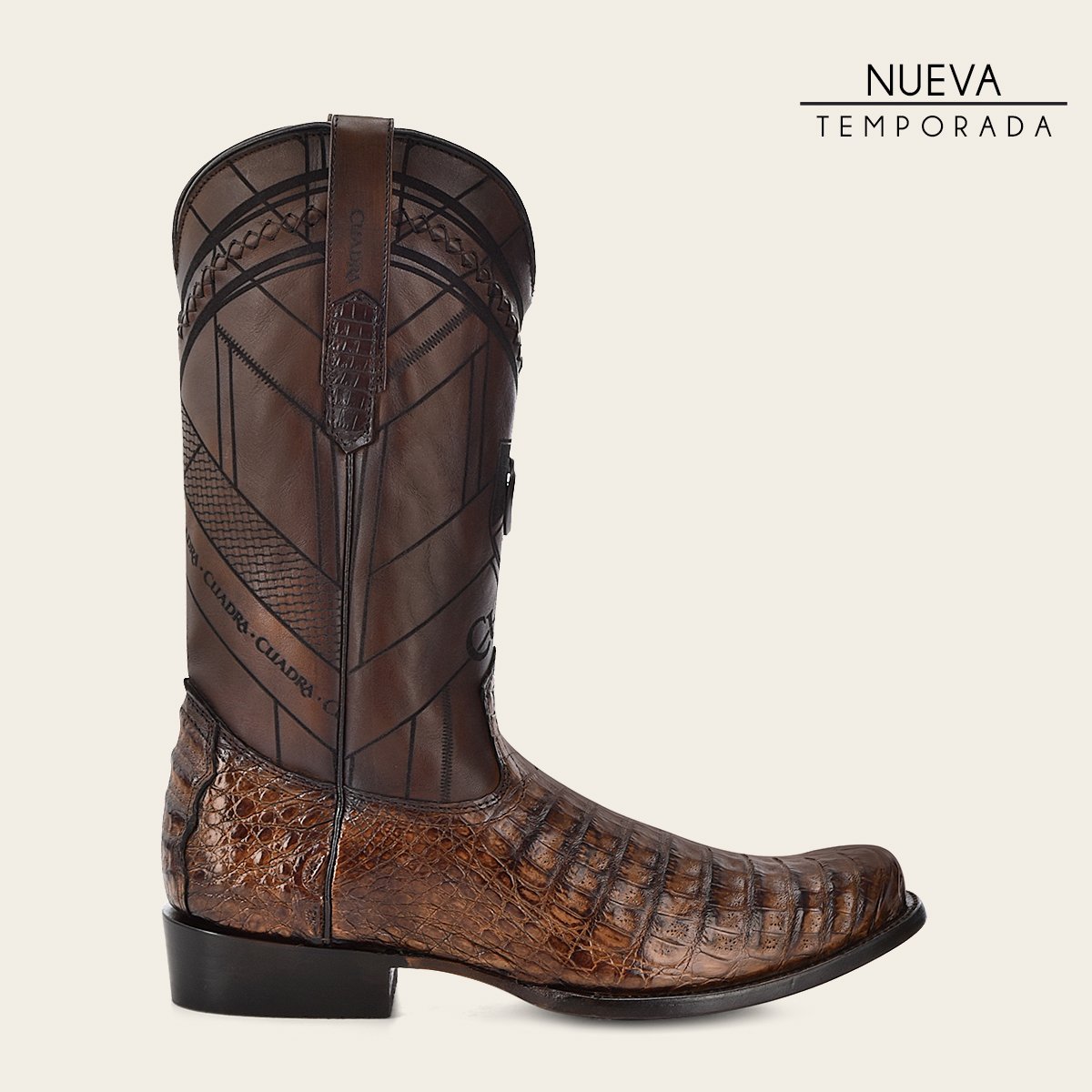 Bota en piel genuina de fuscus.