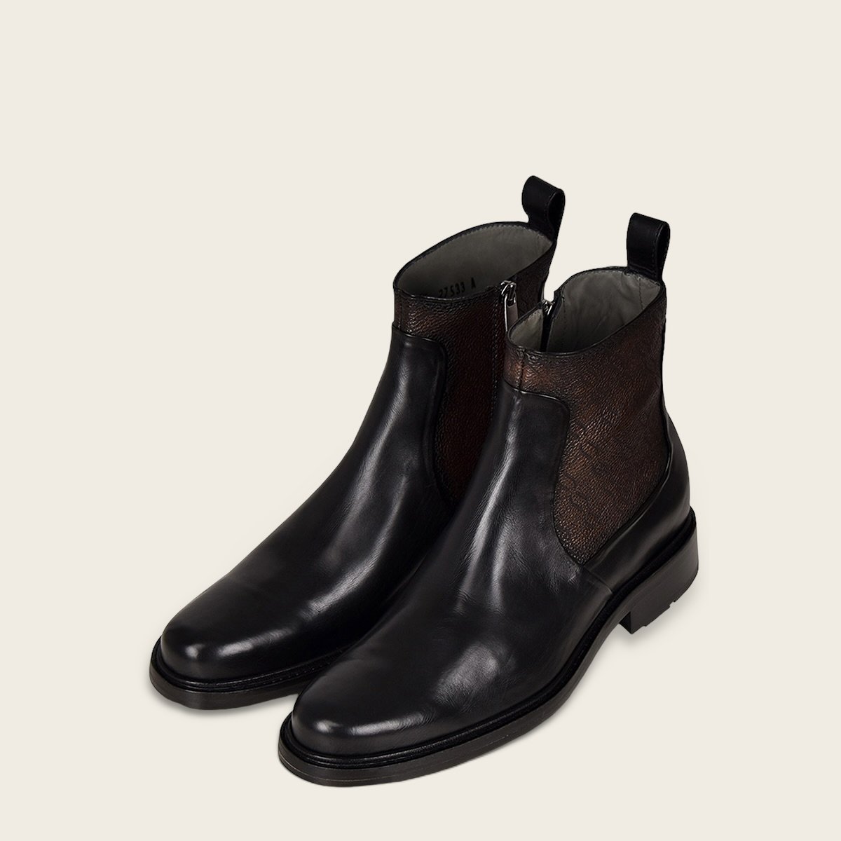 Botín de vestir en piel genuina