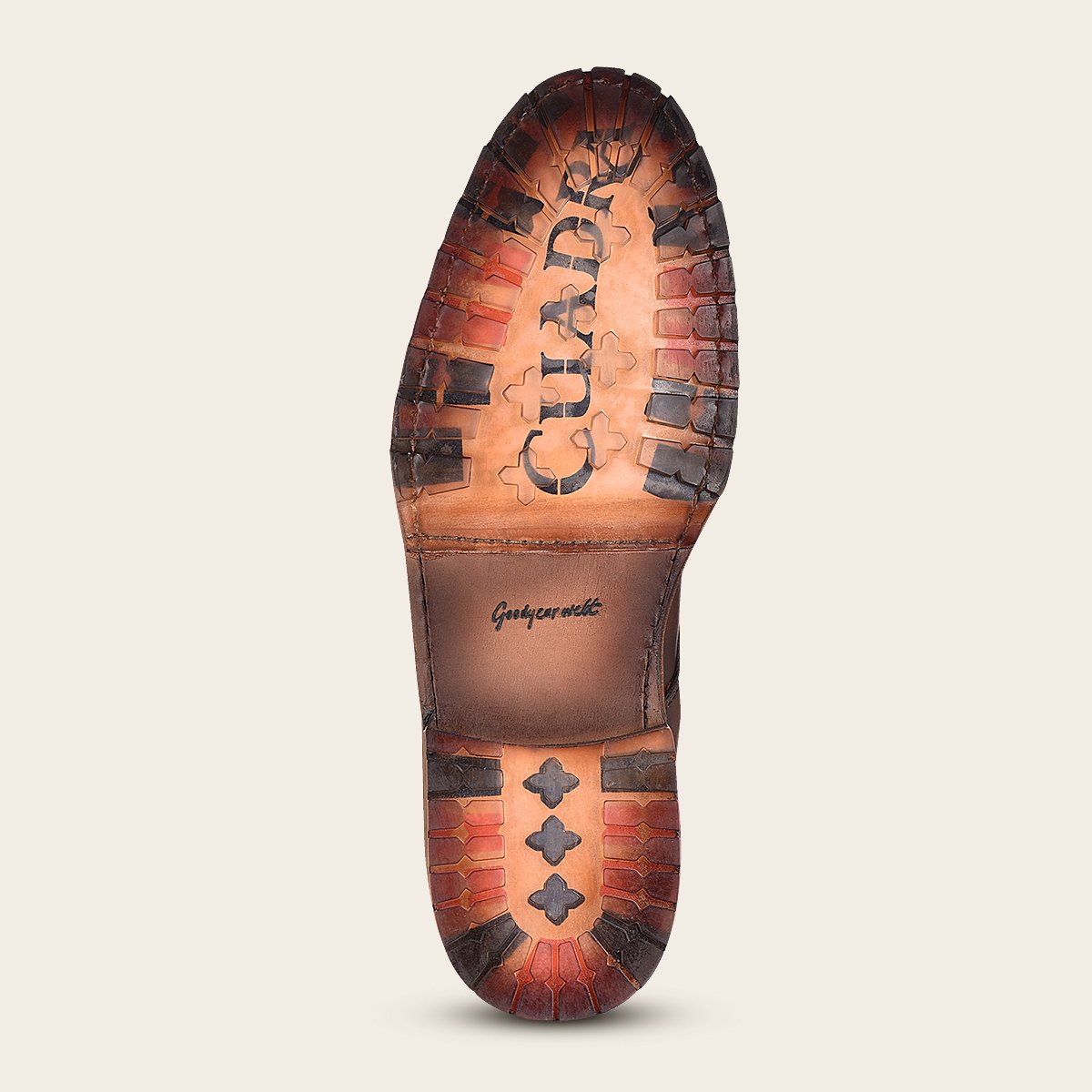 Botín con piel genuina de fuscus para caballero