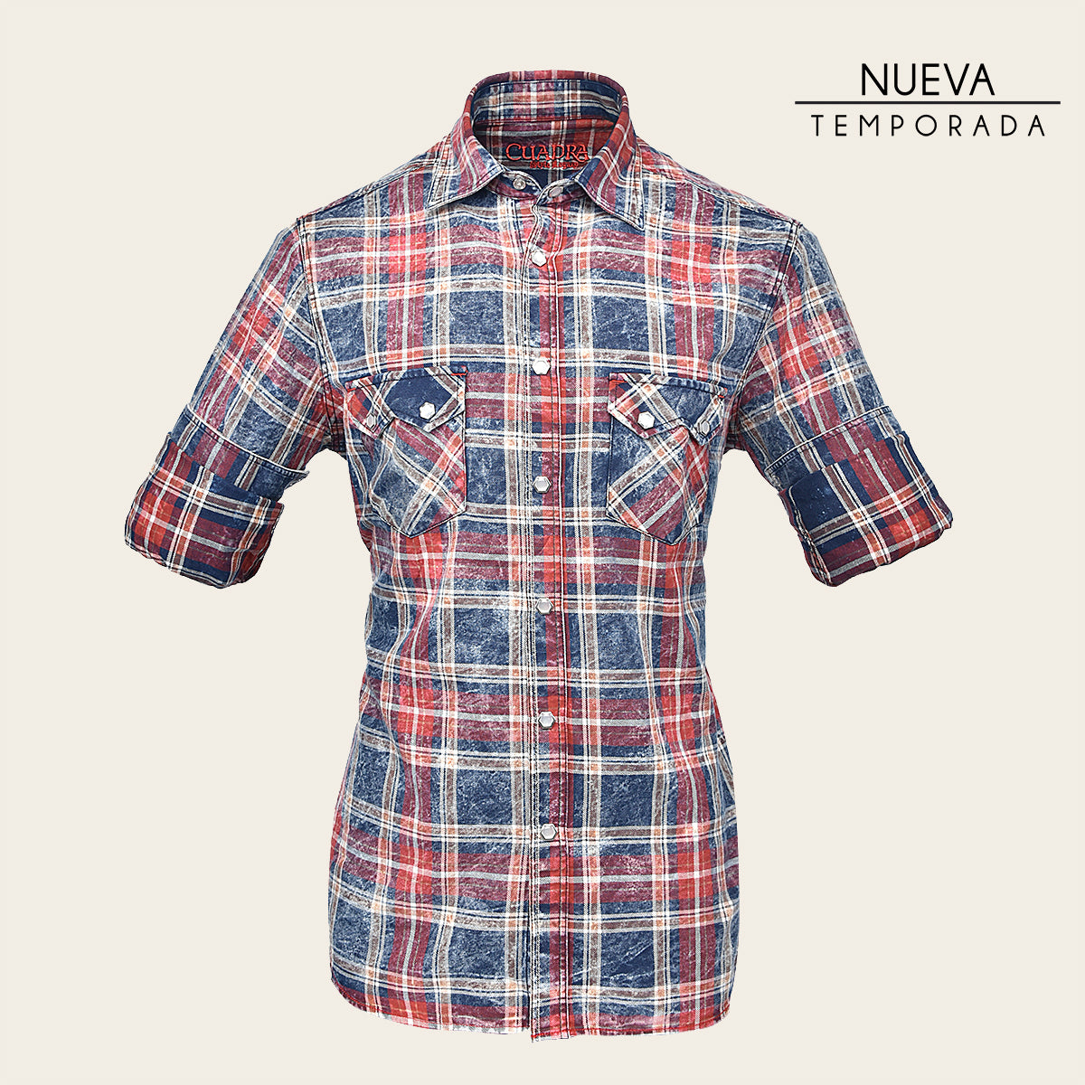 Camisa Cuadra Para Caballero.