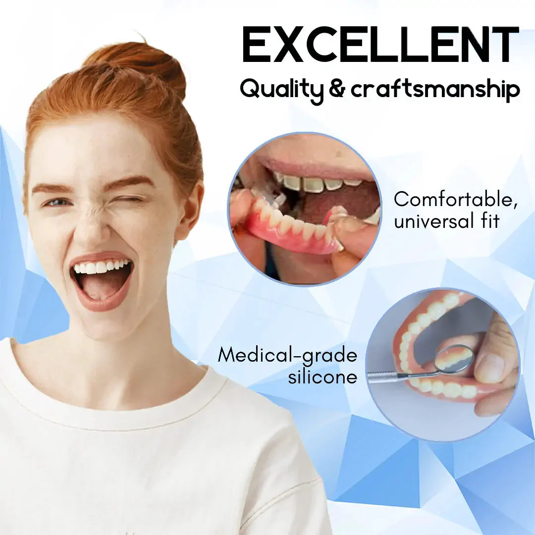 QIAWI™- Premium Custom Silicone Denture Set Dual Certification by the American Dental Association(ADA) & the U.S. Food and Drug Administration(FDA)