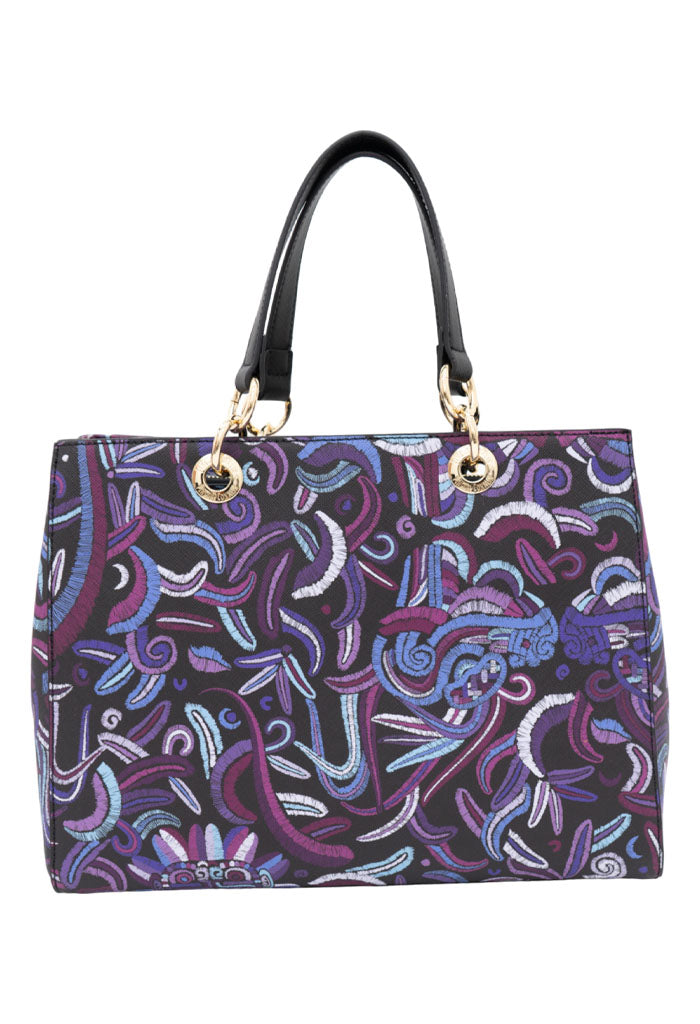 Bolsa Kaxan Saffiano Quetzalc��atl Morado