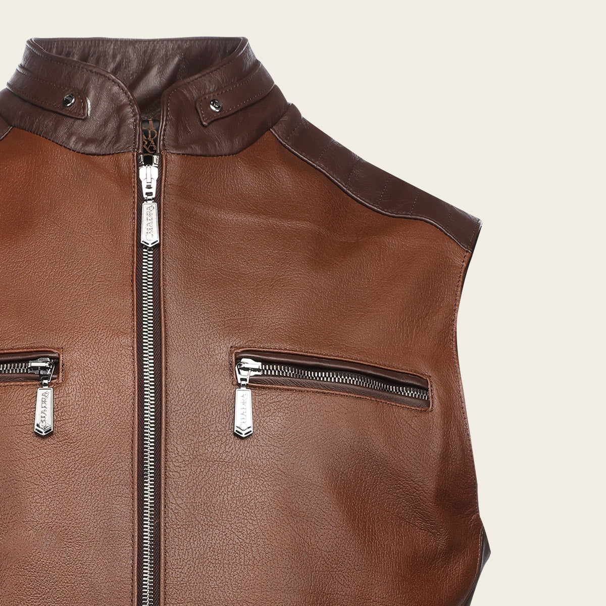 Chaleco En Piel Genuina De Ovino.