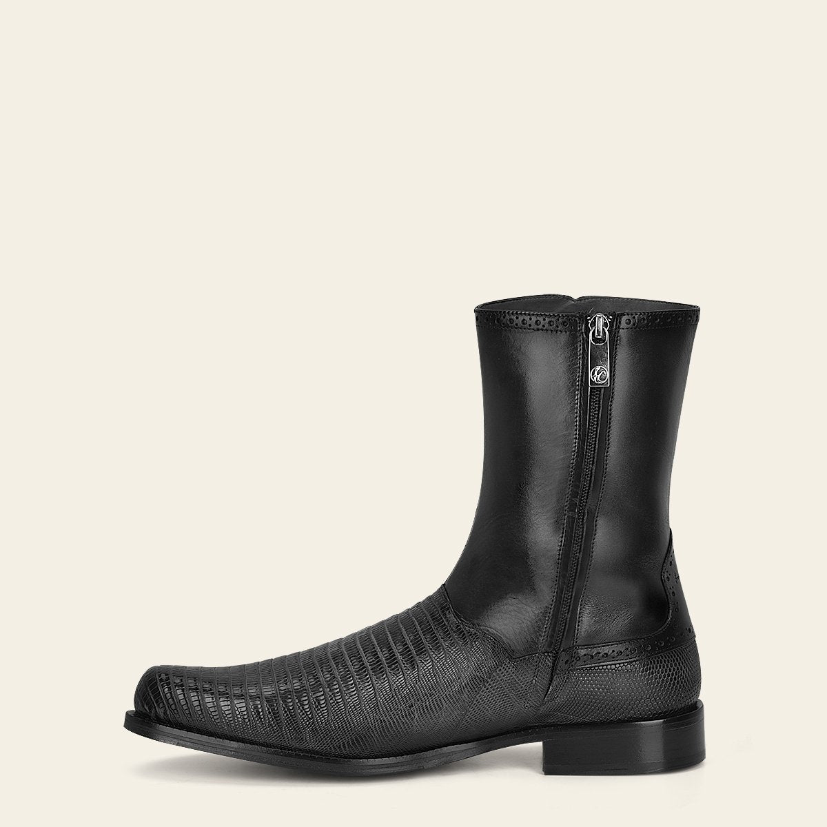 Bota de vestir en piel genuina de lizard.