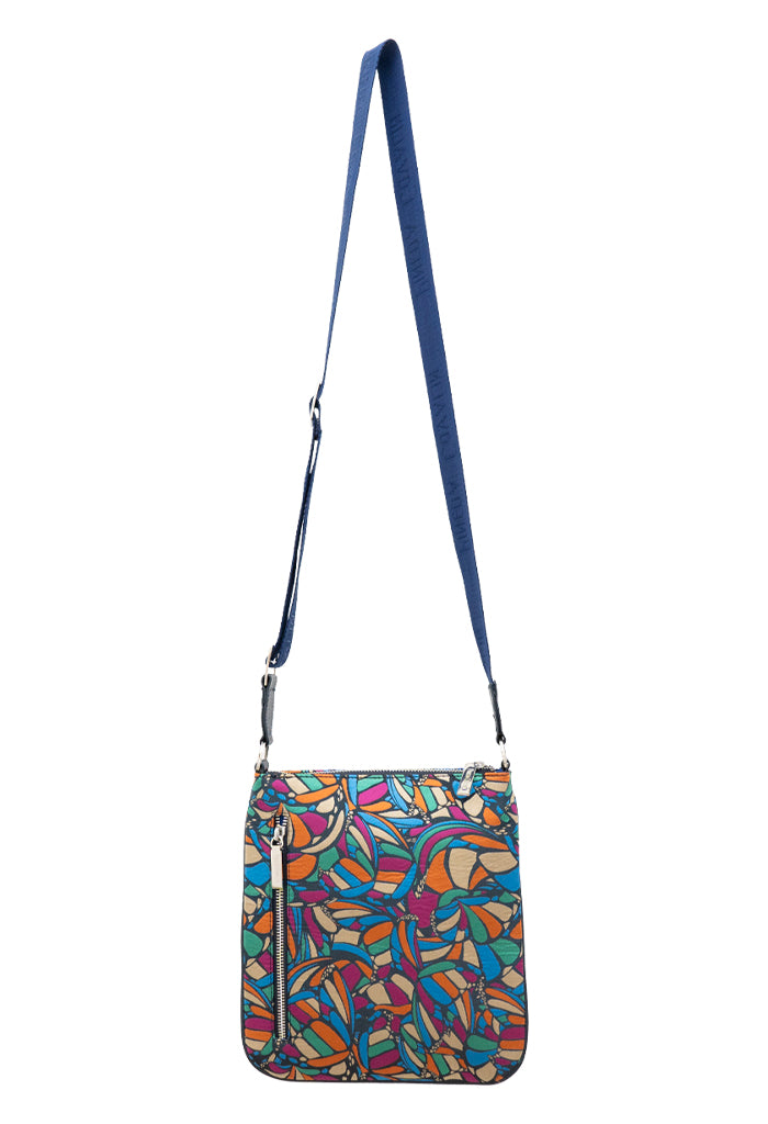 Bolsa Xiki Marino Mariposa Abstracta Marino