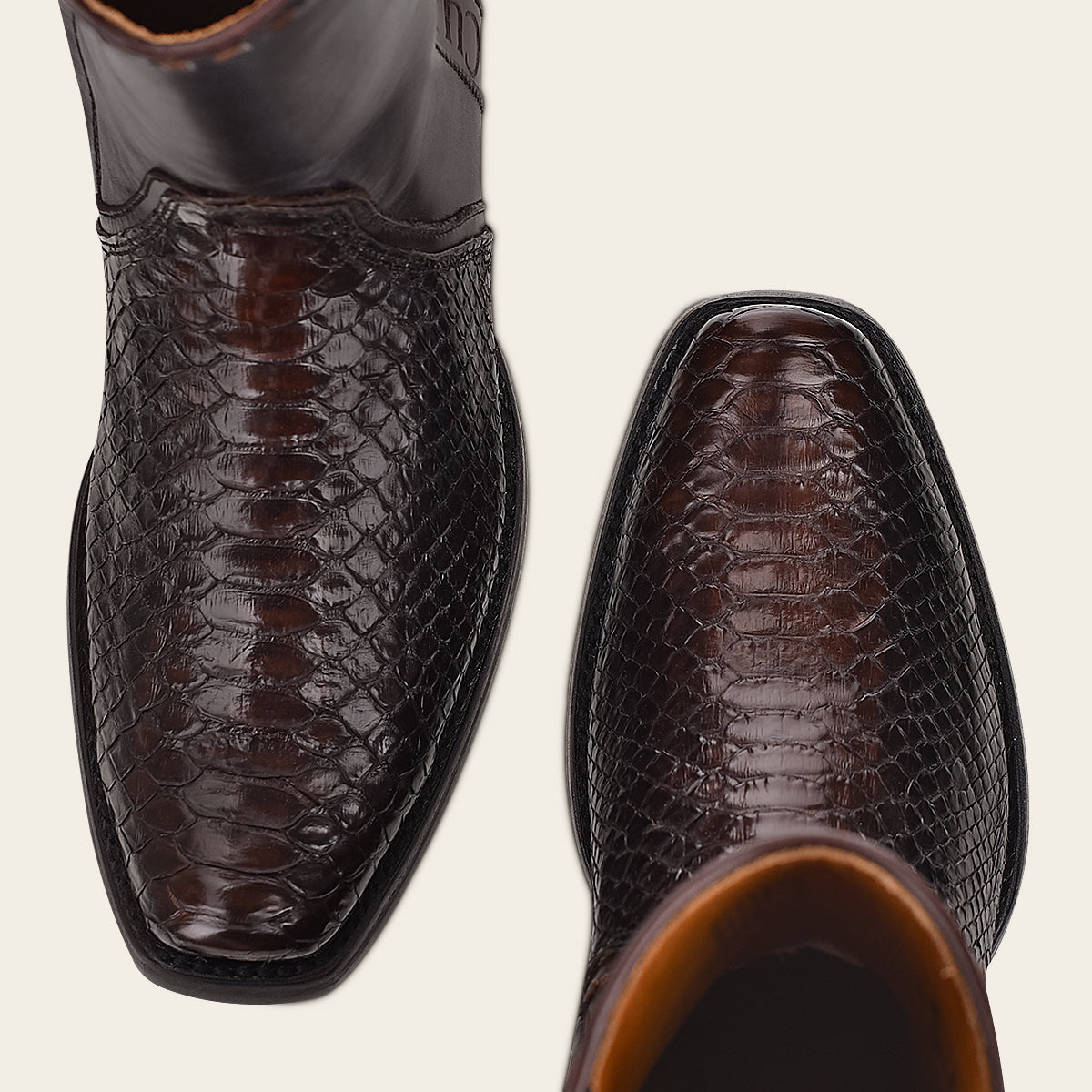 Bota de pitón para caballero