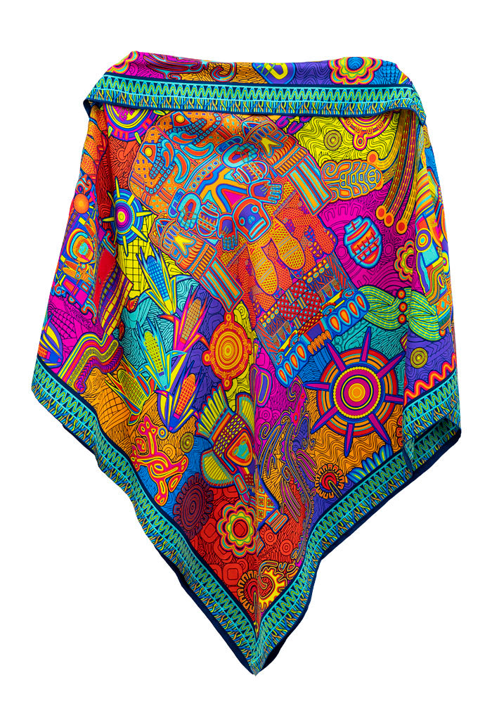 Poncho Diosas Mexicas