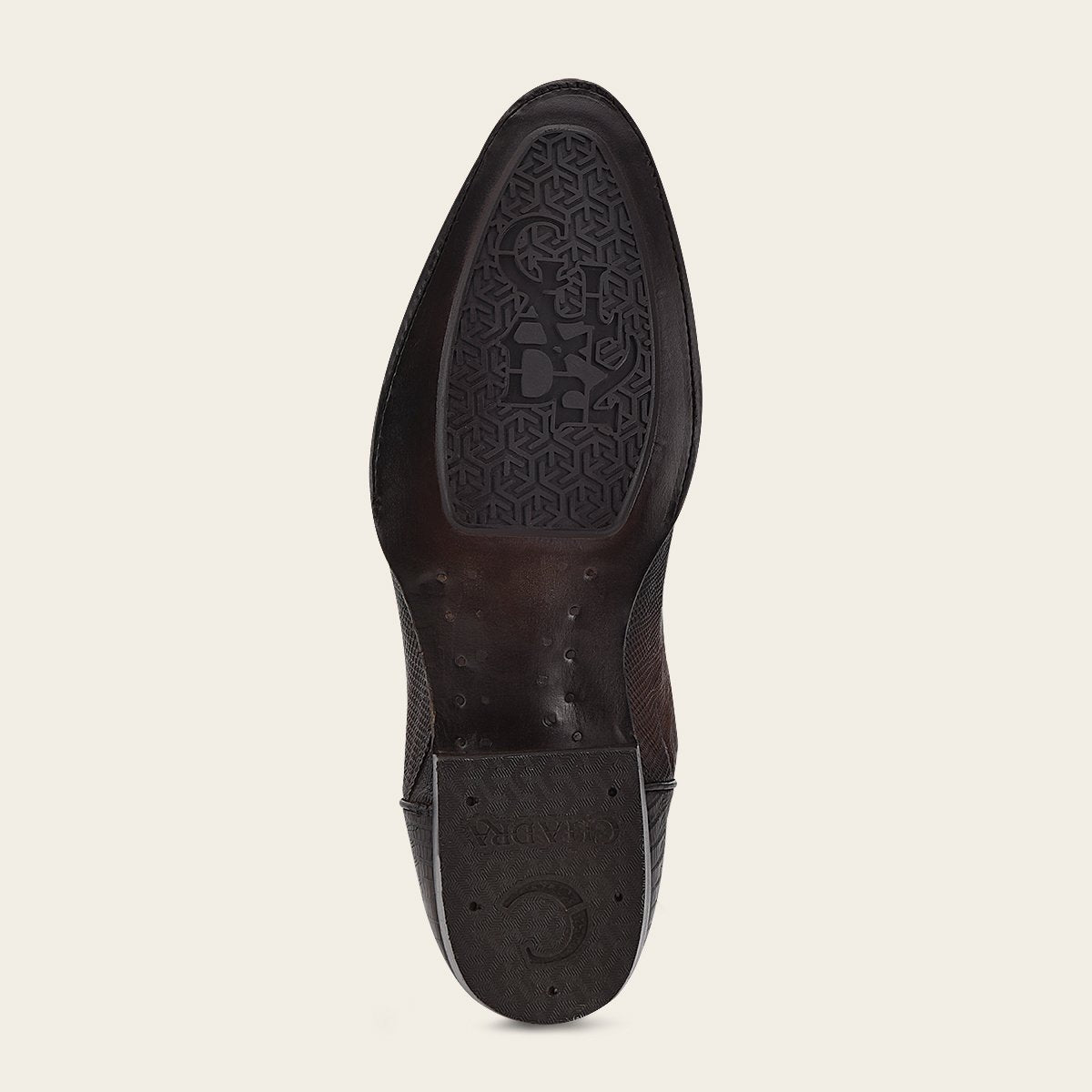 Bota vaquera en piel de lizard.