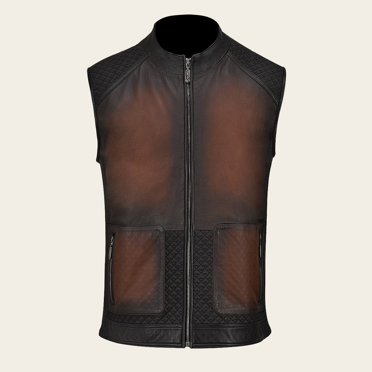 Chaleco Para Caballero En Piel Genuina.