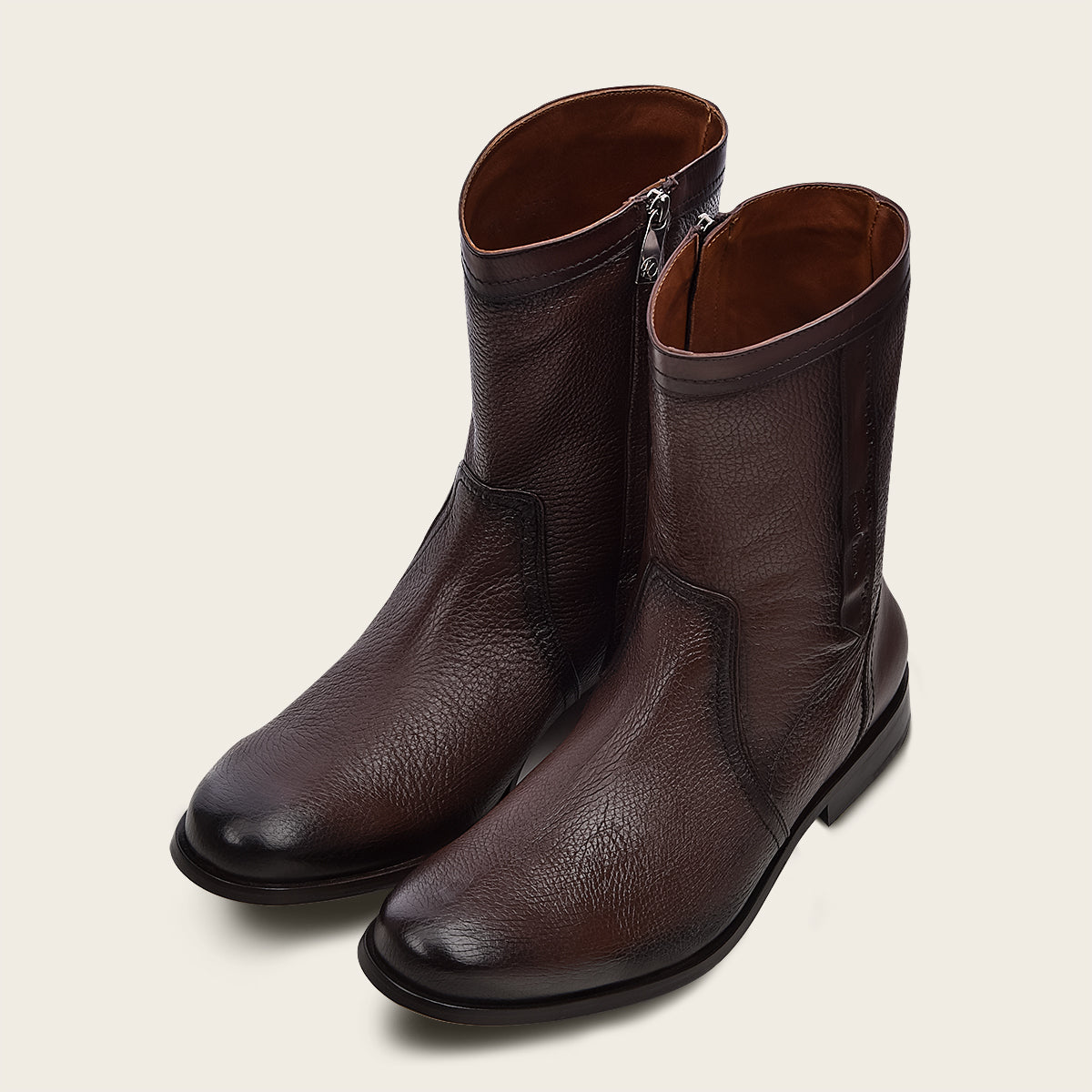 Bota para caballero en piel genuina de venado